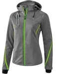 erima Softshelljacke Funktion 42 grau melange/green gecko - Grau - 42