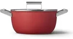 SMEG Serie 50 Jahre Schmortopf Rot 24 cm - Rot