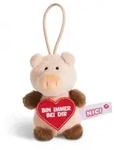 Nici Schwein Pl&uuml;sch 8cm Loop Bin immer bei Dir