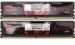 G.Skill Aegis F4-3200C16D-32GIS, 32 GB, 2 x 16 GB, DDR4, 3200 MHz, 288-pin DIMM