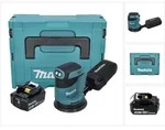 Makita DBO 180 F1J Akku Exzenterschleifer 18 V 125 mm + 1x Akku 3,0 Ah + Makpac...