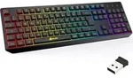 KLIM Chroma Wireless Gaming Tastatur Kabellos QWERTZ DEUTSCH - Langlebig,