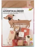 folia Adventskalender-Set SAUSAGE DOG 54-teilig - Gold