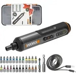 Akku-Schraubendreher Set WORX 4V 3 Gang WX240, mit USB-C Ladekabel