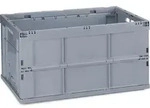 Relaxdays Profi Klappbox, stabil, Gewerbe, hochwertiger Kunststoff, Qualit&auml;t, 60L,