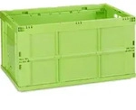 Relaxdays Profi Klappbox, stabil, Gewerbe, hochwertiger Kunststoff, Qualit&auml;t, 60L,