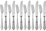 WMF Dessertbesteck-Set F&auml;cher, 12-teilig - Silber