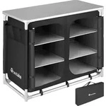tectake&reg; Campingschrank Deluxe mit Aluminiumgestell und 6 F&auml;chern faltbar 97 x 47,5