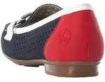 Rieker Damen Slipper Halbschuh Mokassin perforiert Lochmuster 40065, Gr&ouml;&szlig;e:37 EU,