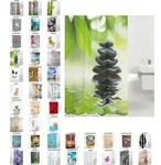 SANILO&reg; Duschvorhang Harmony 180 x 200 cm - Gr&uuml;n/Schwarz
