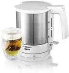 Cloer 4711, 1,5 l, 2000 W, Edelstahl, Wei&szlig;, Wasserstandsanzeige,