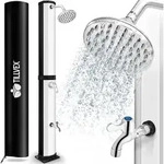 tillvex Solardusche 35L Schwarz/Silber inklusive Schutzhaube Gartendusche...