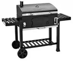 TAINO HERO XXL Smoker Holzkohle-Grill BBQ Grillwagen Standgrill - Schwarz