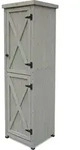 HABAU Gartenschrank &raquo;Ben&laquo;, 45 x 45 x 160 cm, grau - - Grau