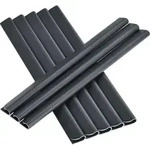 Juskys PVC Sichtschutzstreifen Zaun 4er Set - 4 Rollen &agrave; 35m x 19cm - Anthrazit -