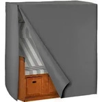 tectake&reg; Schutzh&uuml;lle f&uuml;r Strandkorb mit 2 Rei&szlig;verschl&uuml;ssen 120 x 80 x 145 cm -