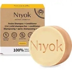Niyok 2-in-1 Festes Shampoo + Conditioner "Vitamina" (80g), Vegane Haarseife,