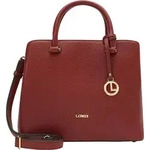 L.CREDI Handtasche Umh&auml;ngetasche Maxima Handle Bag Red dunkelrot - Dunkelrot