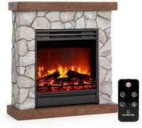Klarstein Deko Kamin mit LED-Flammen, Elektro Kamin mit Heizung, 1800W...