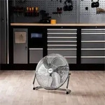 STIER Ventilator, 145 W, Bodenventilator in Metall-Optik, Durchmesser 50 cm, 3