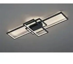 Multifunktionale WIZ LED Deckenleuchte Anthrazit 104 cm mit Fernbedienung & App -