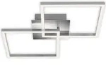 LED Deckenleuchte Dimmbar drehbar 24W silber Metall-Kunststoff Briloner - Grau/Silber