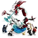 LEGO 76177 Marvel Kr&auml;ftemessen im antiken Dorf Set mit Drachen und 4 Superhelden als