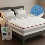 FLEXX Kaltschaum Matratze 140x200 cm mit 3D Memory Foam - 7 Zonen; 25cm H&ouml;he; H4,