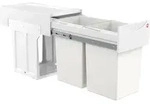 HAILO 3666-00 Abfallsorter 30 (2x15) Liter TANDEM ab 30 cm Schrankbreite, wei&szlig; -