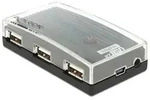 DeLOCK HUB USB 2.0 external 4 port, 480 Mbit/s, Windows 98SE/2000/XP/XP-64/Server