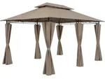 CASARIA&reg; Pavillon Topas 3x4m Metall Wasserabweisend UV-Schutz 50+ mit Seitenteile