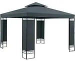 CASARIA&reg; Pavillon Lorca 3x3m Metall Wasserabweisend UV-Schutz 50+ mit Seitenteile