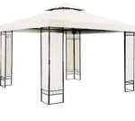 CASARIA&reg; Pavillon Lorca 3x3m Metall Wasserabweisend UV-Schutz 50+ mit Seitenteile