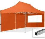 TOOLPORT 3x6m Aluminium Faltpavillon, inkl. 2 Seitenteile, orange - Orange