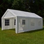 VCM Pavillon | Ma&szlig;e ca. 4x6x3 m | wasserabweisende 180g / m&sup2; PE Plane | Partyzelt 
