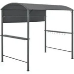 Grillpavillon Pyrgos 215x220x140 cm Grillzelt mit Bartresen BBQ Grill Pavillon