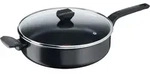 Tefal Easy Cook & Clean Schmorpfanne 28cm, B55537, Rund, Schwenkpfanne, Schwarz,