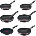 Tefal Resist Intense Pfanne 20 cm D52202, Rund, Allzweckpfanne, Schwarz, Rot, Titan,