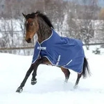 Bucas Outdoordecke 300g Freedom Turnout Weidedecke Navy/Silver 140 - Navy