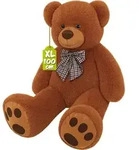 MONZANA&reg; Teddyb&auml;r L - XXXL 50-175cm Weiches Fell Schleife Tatzendruck Geschenk