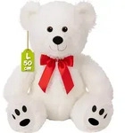MONZANA&reg; Teddyb&auml;r L - XXXL 50-175cm Weiches Fell Schleife Tatzendruck Geschenk
