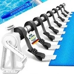 tillvex Pool Aufroller Premium 1,05-6,15 m inkl. Thermometer & B&auml;nder 