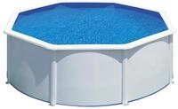 GRE Runder Stahlwandpool in Wei&szlig; KIT300ECO &ndash; &Oslash; 300 x 120 cm, Komplettset