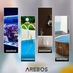 AREBOS Pool Bodensaugb&uuml;rste 35 cm, Clip-System, Schlauchanschluss &Oslash;32/38 mm