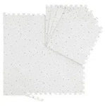 Relaxdays Puzzlematte Sterne, 8 St&uuml;ck, EVA Schaumstoff, schadstofffrei, Baby &