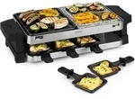 Klarstein Sirloin Raclette-Grill, 1500 Watt, 2-in-1: Aluminium-Grillplatte &