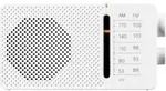 Sangean SR-36, Tragbar, AM, FM, 8 Ohm, 6,35 mm (0.25"), Wei&szlig;, Alkali - Wei&szlig;