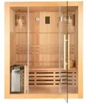 HOME DELUXE - Traditionelle Sauna - Skyline L - 120 x 150 x 190 cm - f&uuml;r 2-3