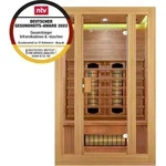 Artsauna Infrarotkabine Nyborg S120V Vollspektrumstrahler & Hemlockholz, 2 Personen,