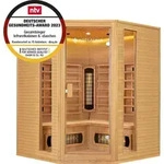 Artsauna Eck-Infrarotkabine Nyborg E150V - Infrarotsauna 150x150 cm